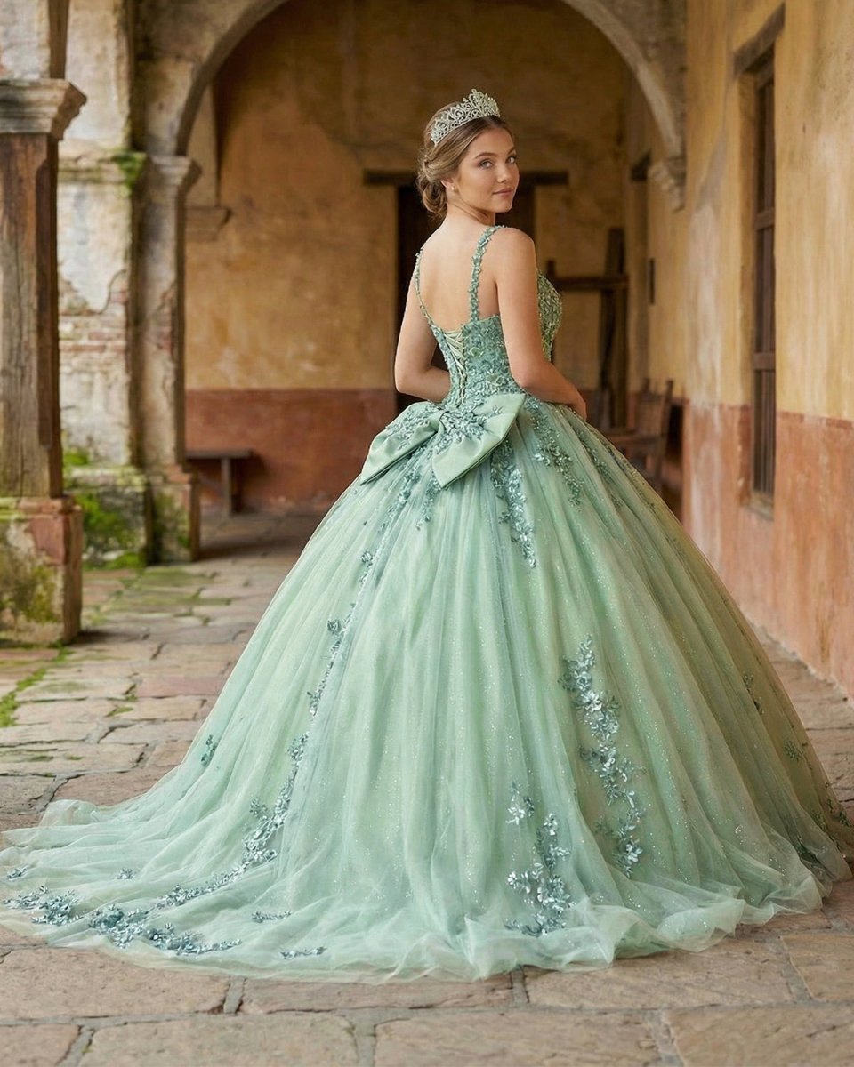 Quinceanera Ball Gown Sweetheart Quinceanera Dresses With Appliques - KissProm