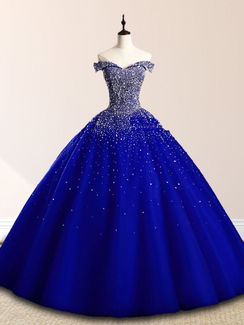 Emerald Green Sequin Prom Dresses Beaded Quinceanera Dresses