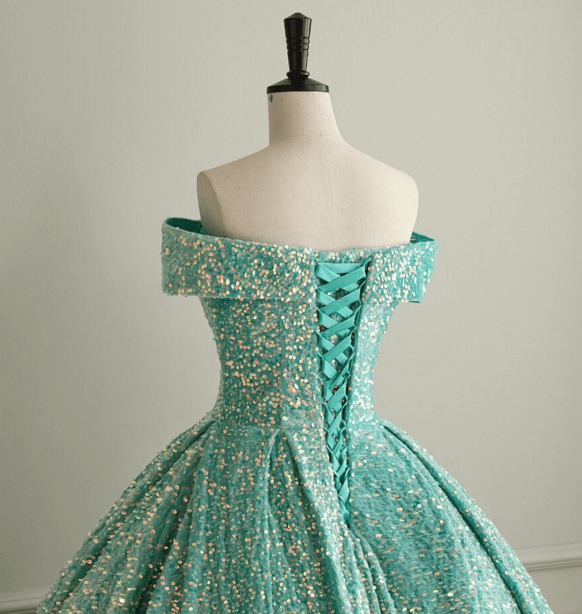 Pink Quinceanera Dresses Sequin Off The Shoulder Ball Gown Dresses