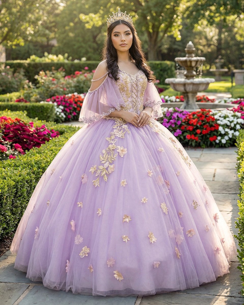 Stunning Tulle Appliques Ball Gown Princess Dress - KissProm