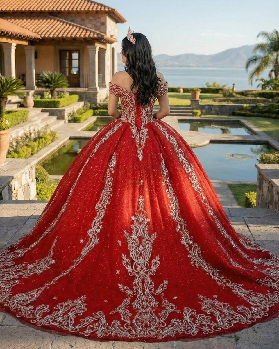 Stylish Embroidery Ball Gown Sweetheart Sleeveless Quinceanera Prom Dresses - KissProm