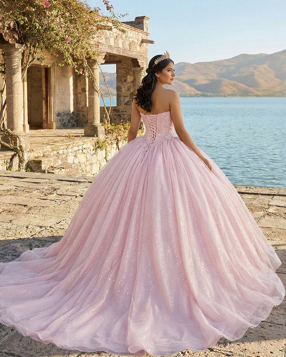 Sweetheart Pink Ball Gown Birthday Quinceanera Dresses - KissProm