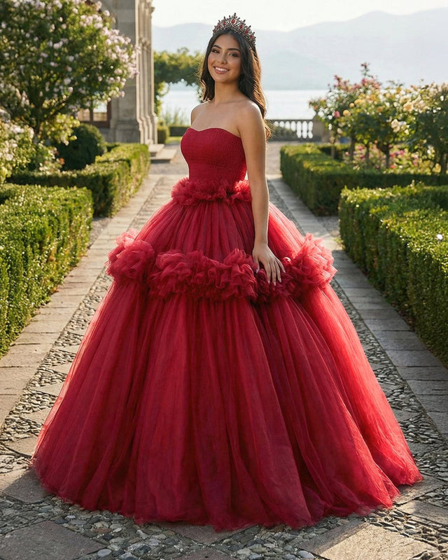 RED QUINCEANERA DRESSES