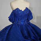 Quinceanera Dress Gorgeous Sweetheart Ball Gown Cap sleeve Court Train - KissProm