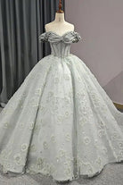 Quinceanera Dress Elegant Grey Quinceanera Dresses Sweetheart Sleeveless Ball Gown Party Dresses - KissProm