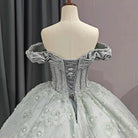 Quinceanera Dress Elegant Grey Quinceanera Dresses Sweetheart Sleeveless Ball Gown Party Dresses - KissProm