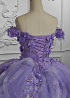 Romantic Sleeveless Beading Quinceanera Dresses with 3D Flower Appliques