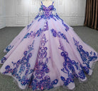 Purple Beaded Sweetheart Evening Party Dress Sequined Ball Gown - KissProm