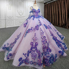 Purple Beaded Sweetheart Evening Party Dress Sequined Ball Gown - KissProm