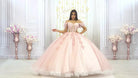 Ball-Gown Pink Off-the-Shoulder Quinceanera Dresses
