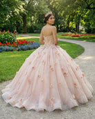 Ball Gown Organza Sweetheart Pink Quinceanera Dress - KissProm