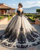 Soraya | Spaghetti Straps Embroidery Lace Quinceanera Dresses - KissProm